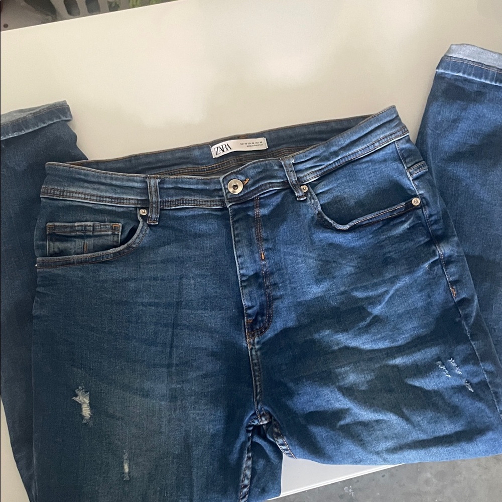 Zara Indigo Blue Jeans